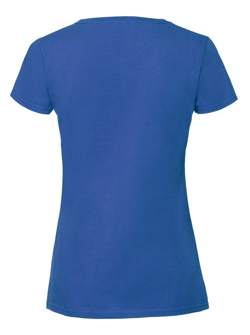 Fruit of the Loom - T-shirt ICONIC Bleu roi - Kiabi