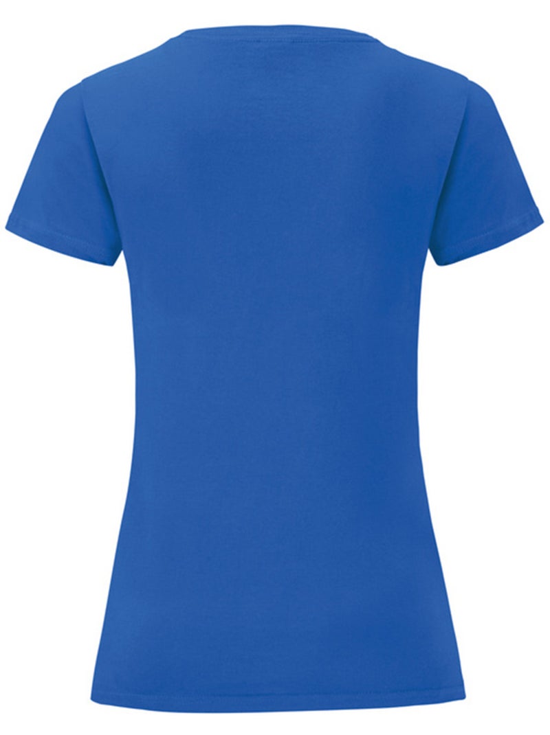 Fruit of the Loom - T-shirt ICONIC Bleu roi - Kiabi