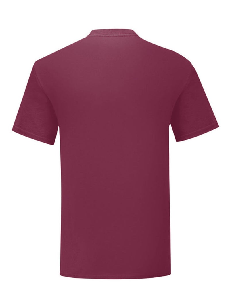 Fruit of the Loom - T-shirt ICONIC Bordeaux - Kiabi