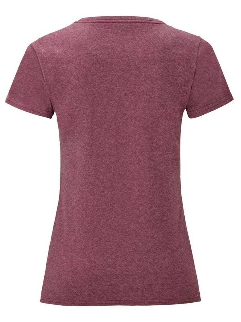 Fruit of the Loom - T-shirt ICONIC Bordeaux - Kiabi