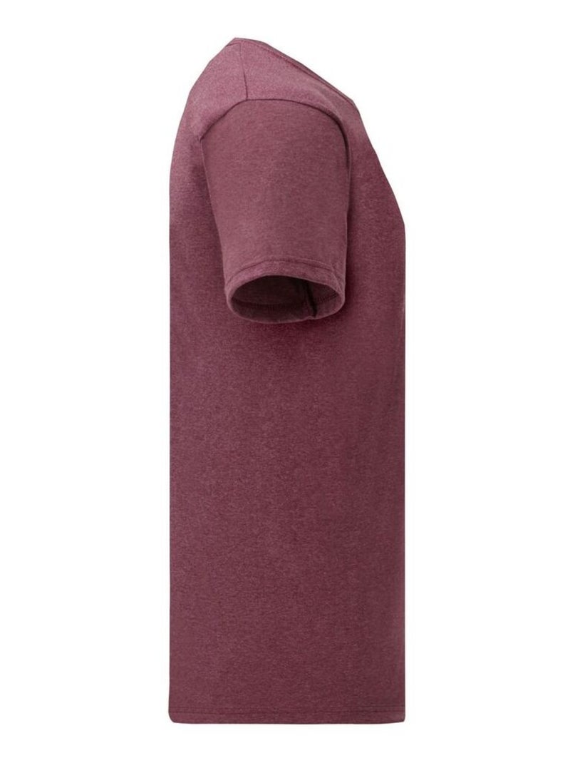 Fruit of the Loom - T-shirt ICONIC Bordeaux - Kiabi