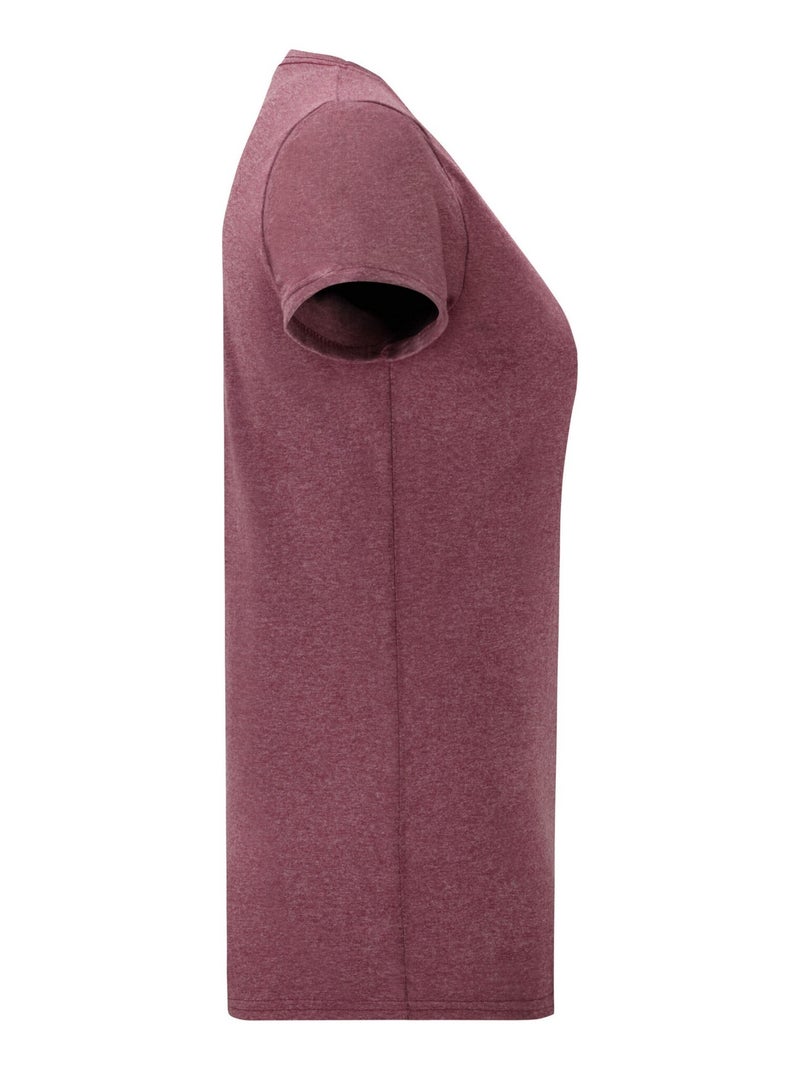 Fruit of the Loom - T-shirt ICONIC Bordeaux - Kiabi