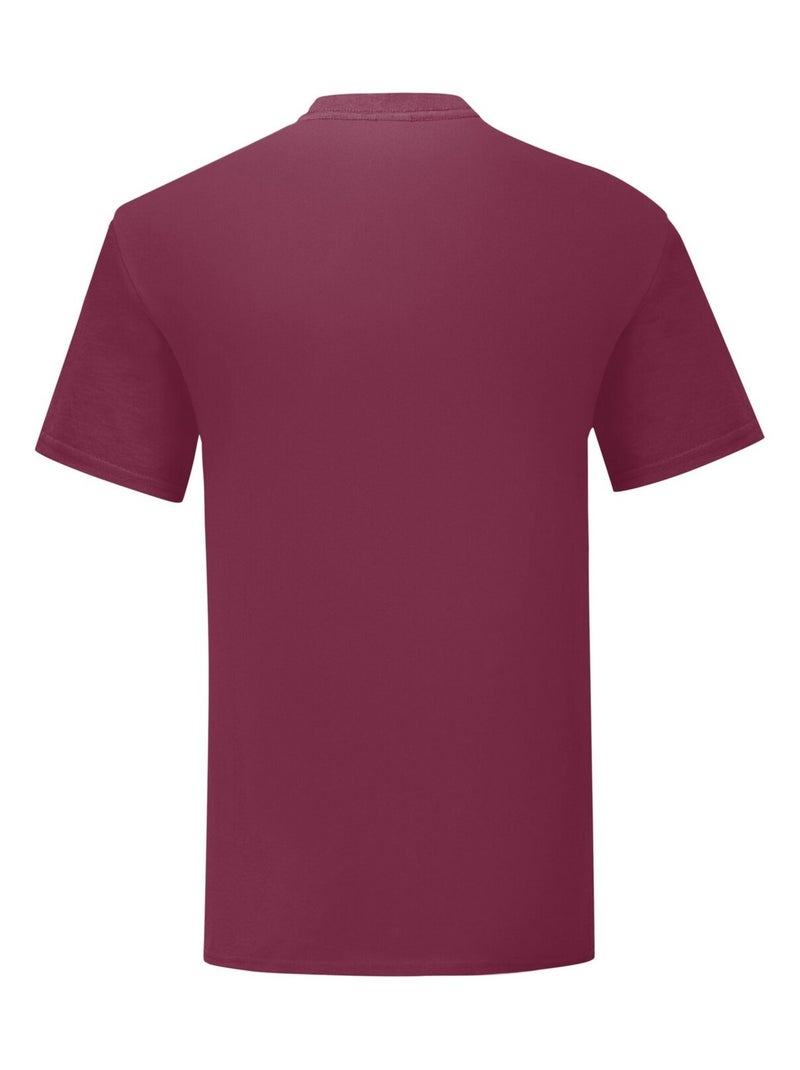 Fruit of the Loom - T-shirt ICONIC Bordeaux - Kiabi