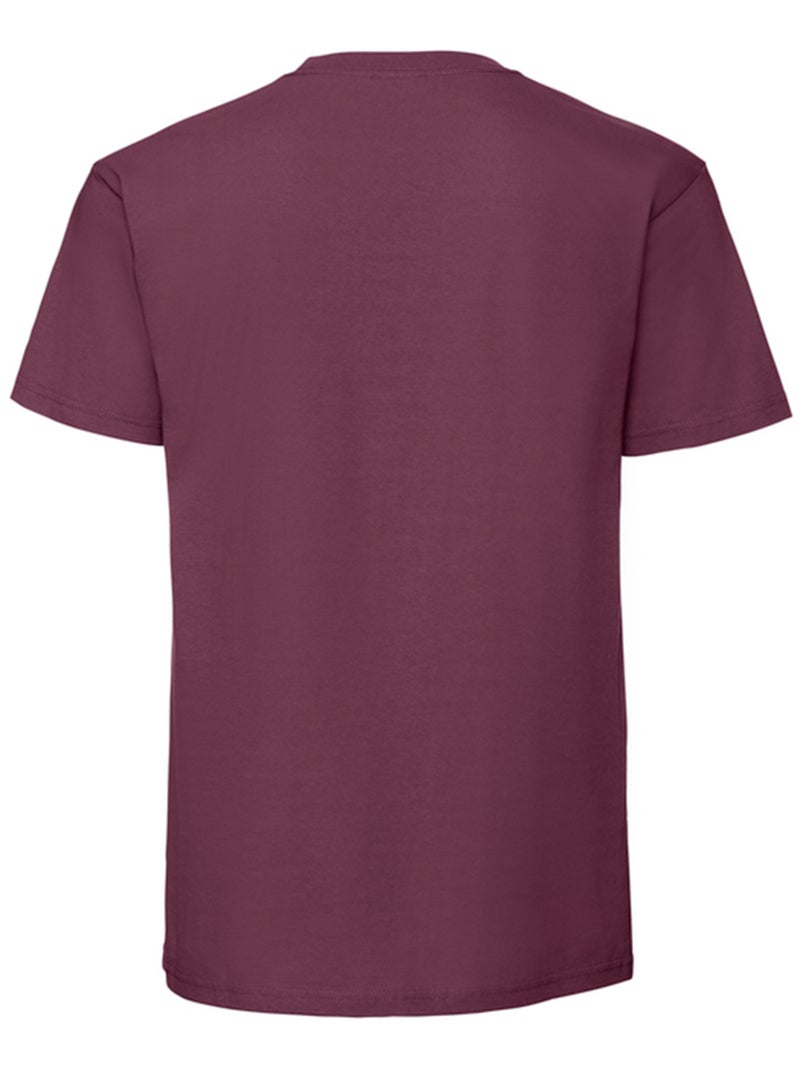 Fruit of the Loom - T-shirt ICONIC Bordeaux - Kiabi