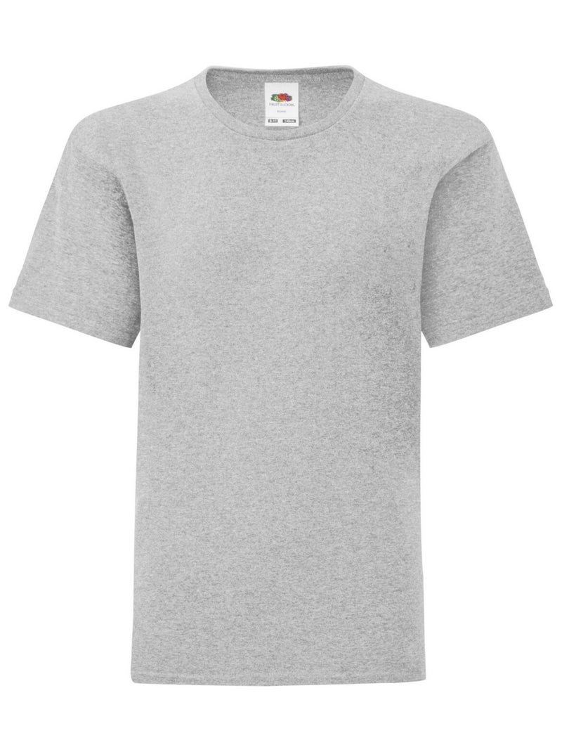 Fruit of the Loom - T-shirt ICONIC Gris chiné - Kiabi