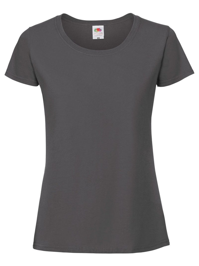 Fruit of the Loom - T-shirt ICONIC Gris - Kiabi