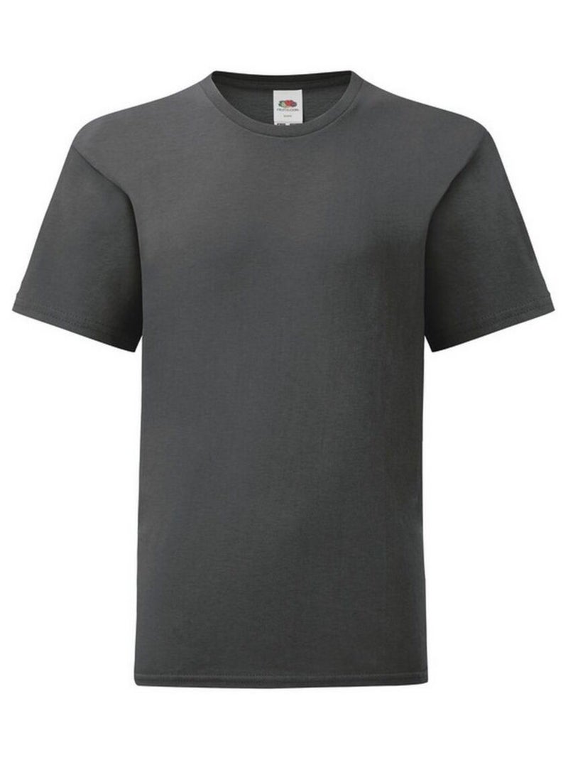 Fruit of the Loom - T-shirt ICONIC Gris foncé - Kiabi