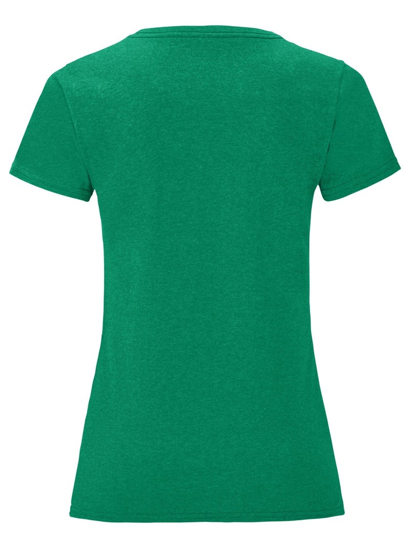 Fruit of the Loom - T-shirt ICONIC Gris Vert - Kiabi