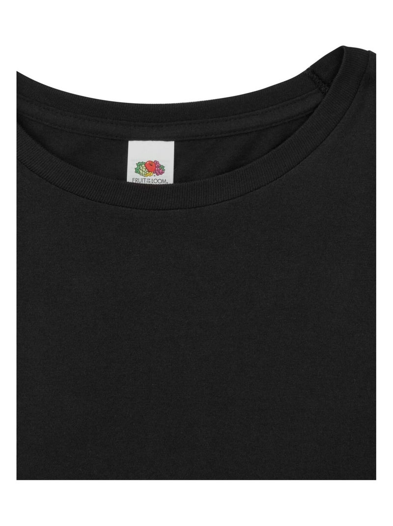Fruit of the Loom - T-shirt ICONIC Noir - Kiabi