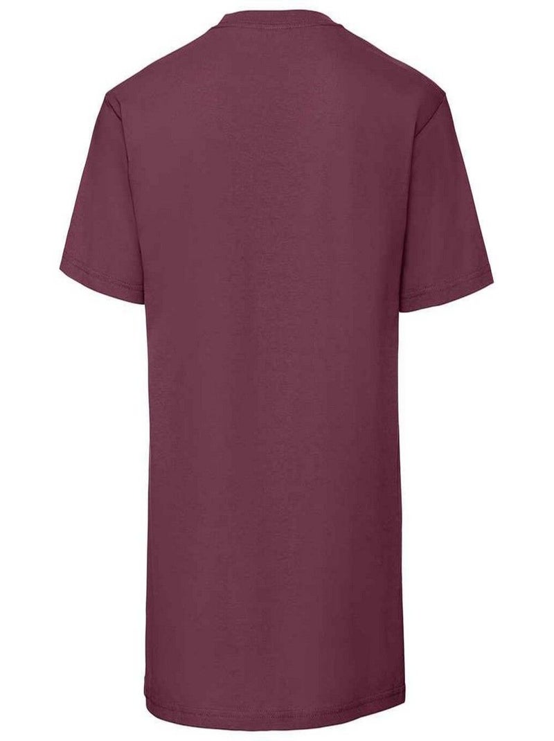 Fruit of the Loom - T-shirt ICONIC PREMIUM Bordeaux - Kiabi