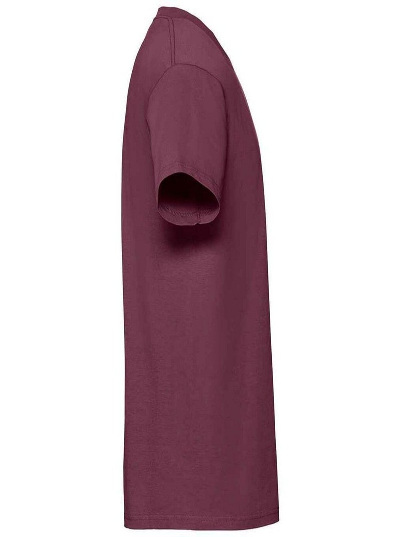 Fruit of the Loom - T-shirt ICONIC PREMIUM Bordeaux - Kiabi