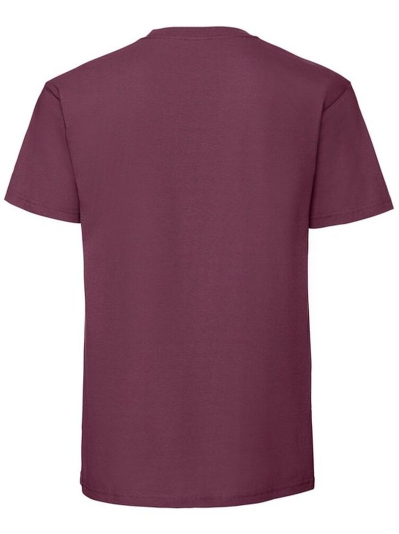 Fruit of the Loom - T-shirt ICONIC PREMIUM Bordeaux - Kiabi