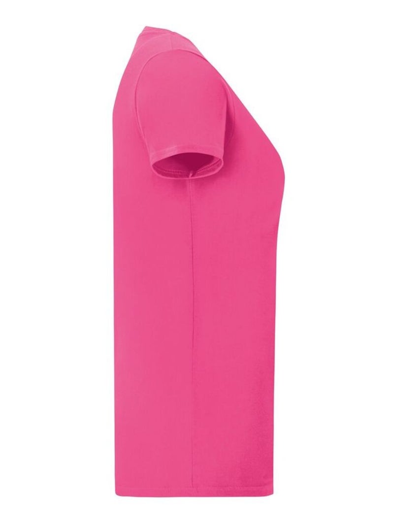Fruit of the Loom - T-shirt ICONIC Rose fushia - Kiabi