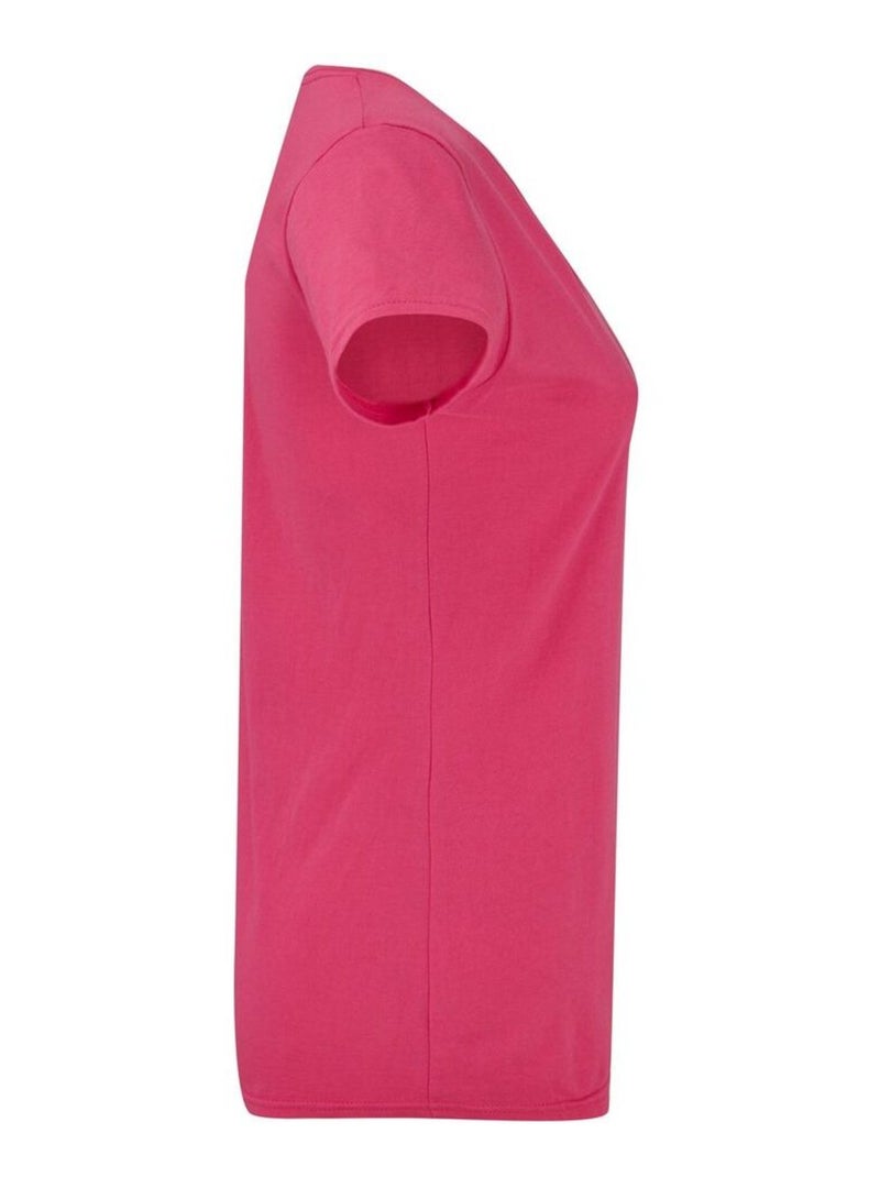 Fruit of the Loom - T-shirt ICONIC Rose fushia - Kiabi