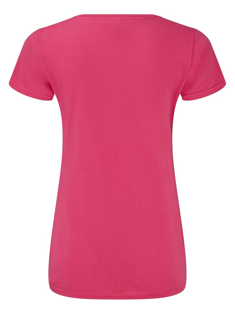 Fruit of the Loom - T-shirt ICONIC Rose fushia - Kiabi