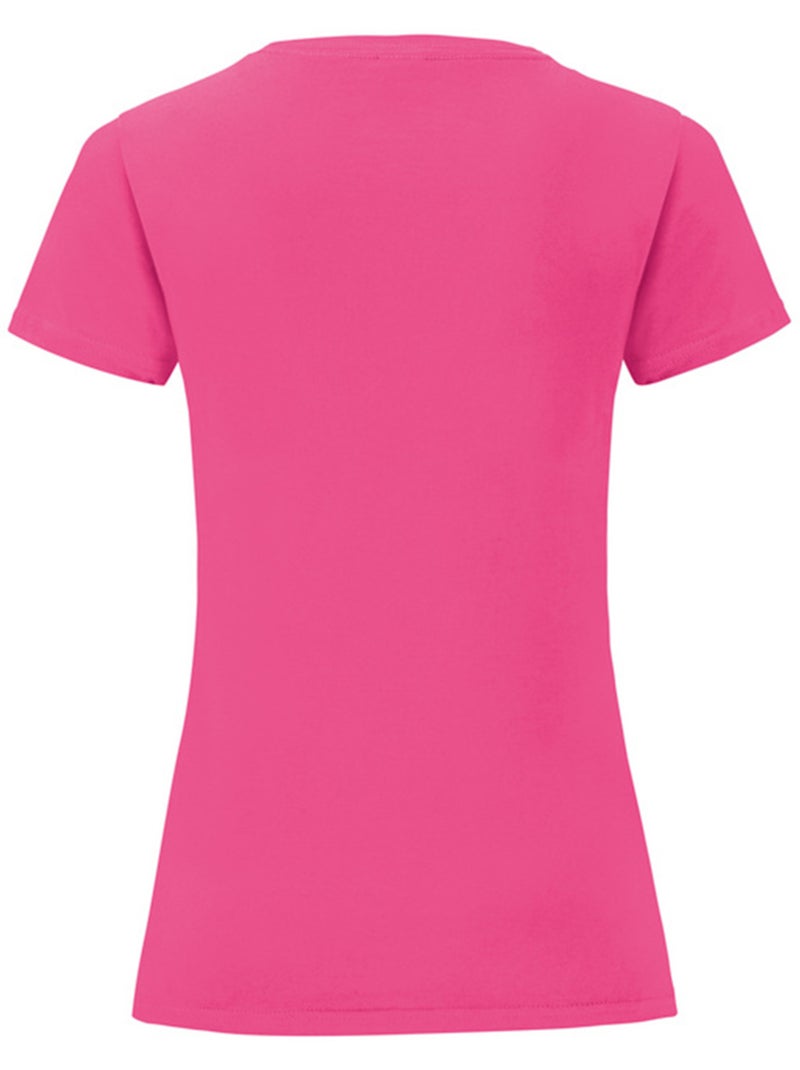Fruit of the Loom - T-shirt ICONIC Rose fushia - Kiabi