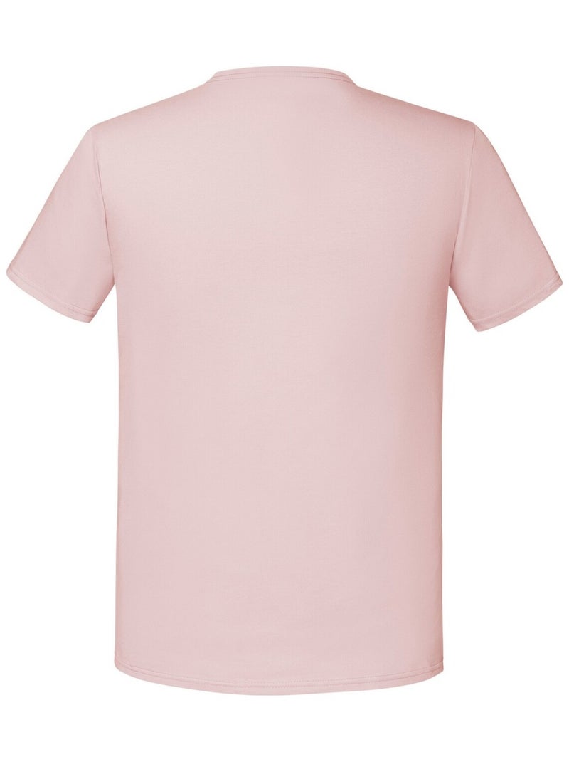 Fruit of the Loom - T-shirt ICONIC Rose pâle - Kiabi