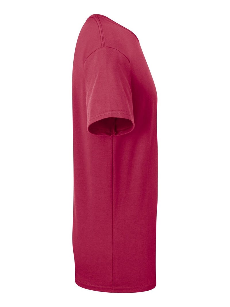 Fruit of the Loom - T-shirt ICONIC Rouge bordeaux - Kiabi