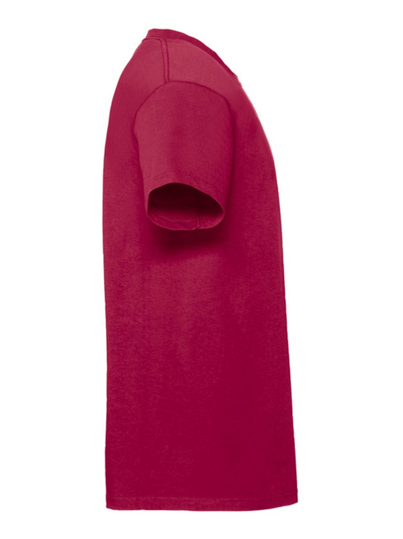 Fruit of the Loom - T-shirt ICONIC Rouge bordeaux - Kiabi