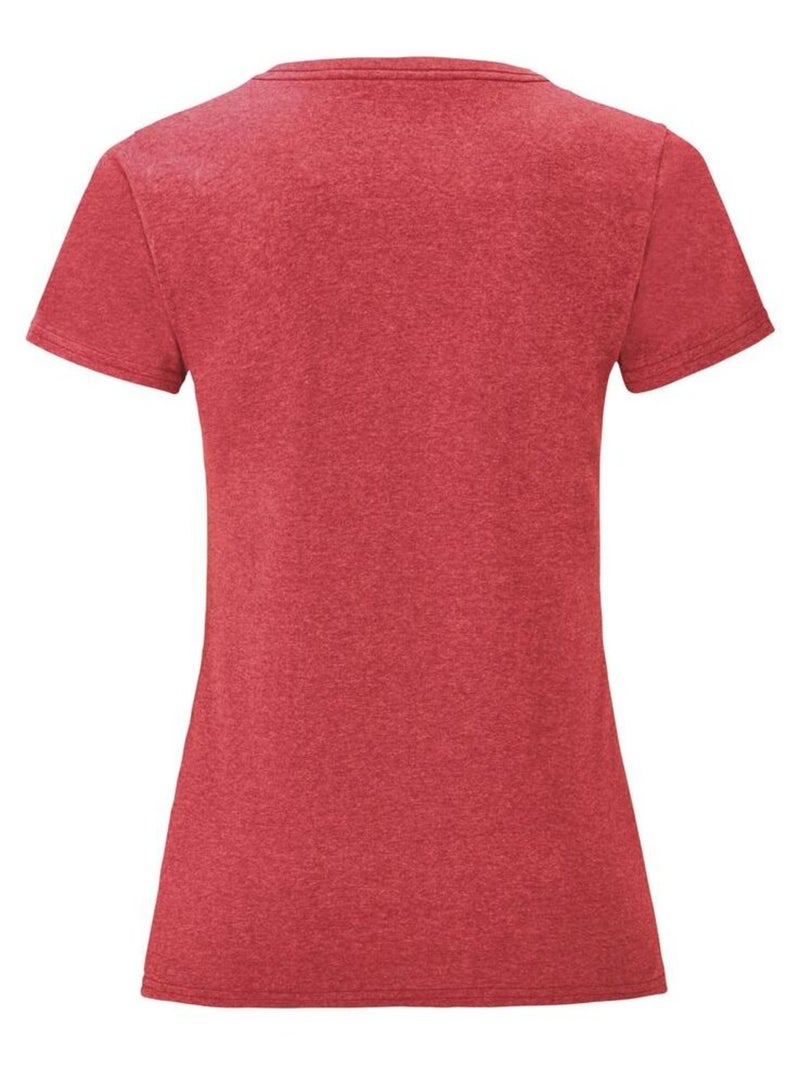 Fruit of the Loom - T-shirt ICONIC Rouge carmin - Kiabi