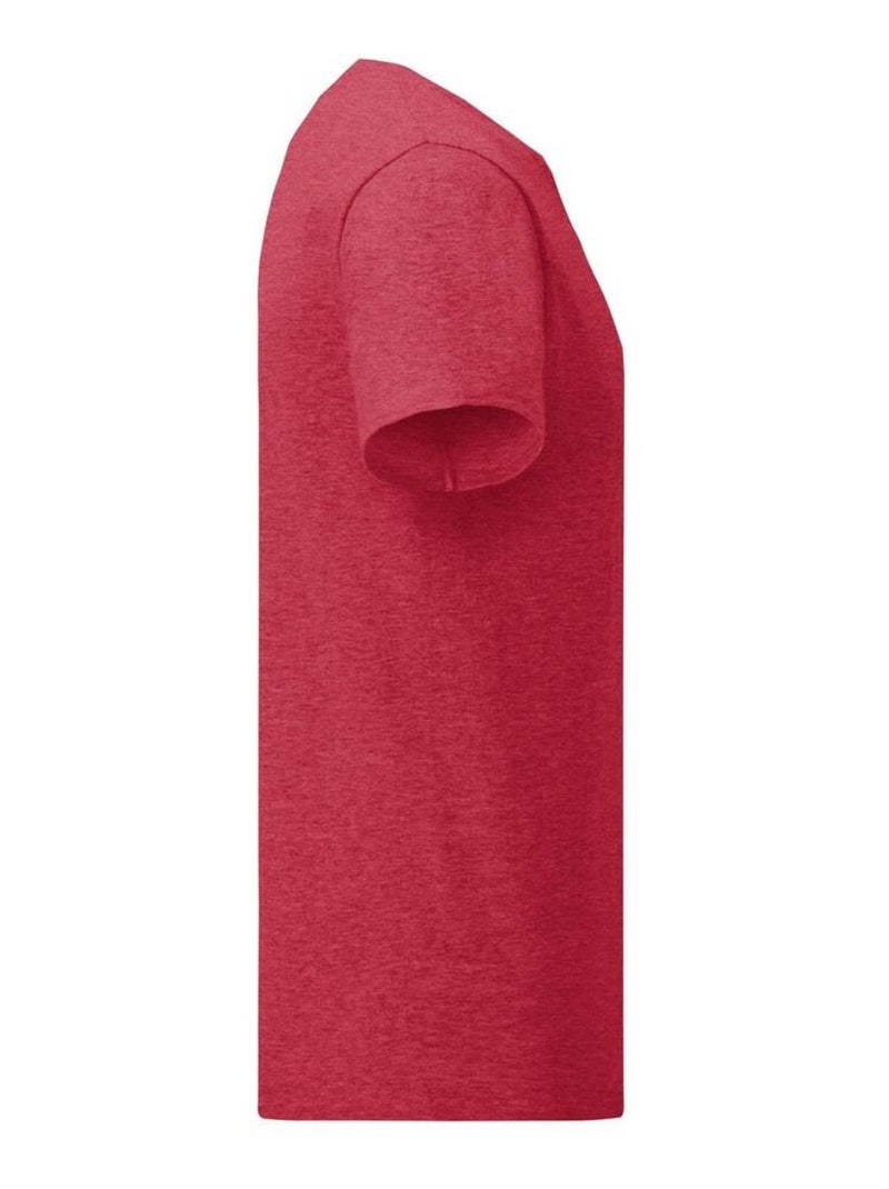 Fruit of the Loom - T-shirt ICONIC Rouge carmin - Kiabi