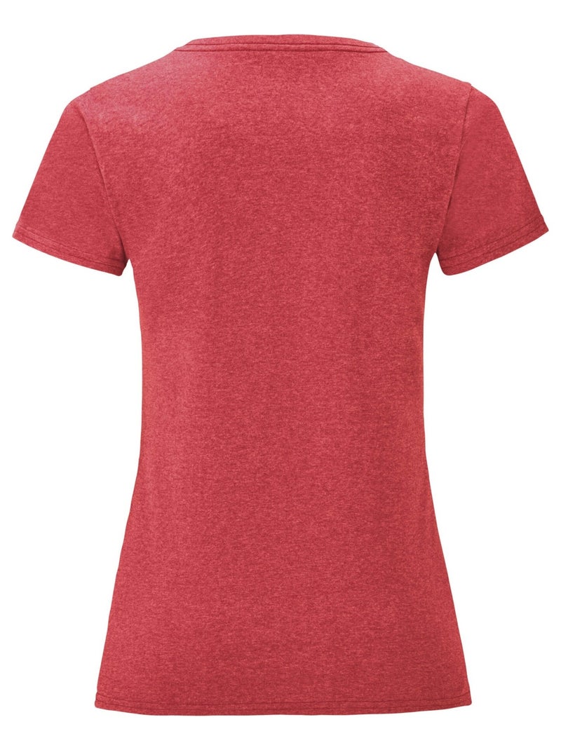 Fruit of the Loom - T-shirt ICONIC Rouge carmin - Kiabi