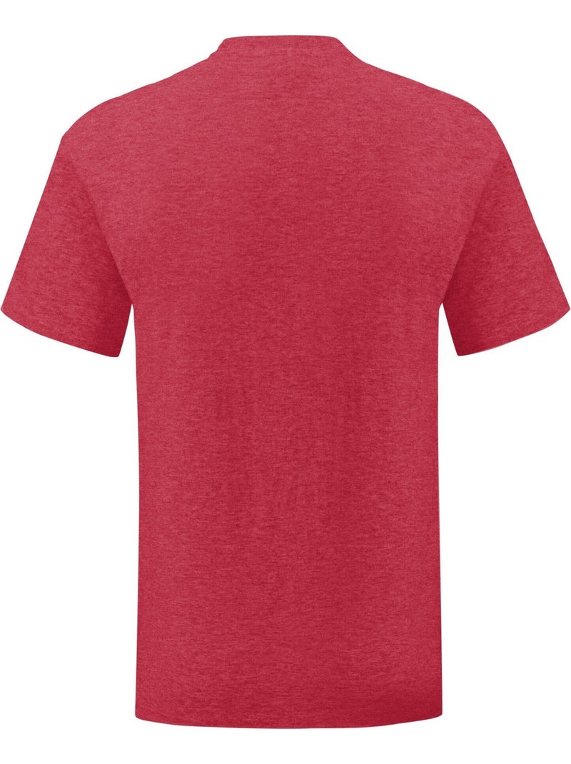 Fruit of the Loom - T-shirt ICONIC Rouge carmin - Kiabi