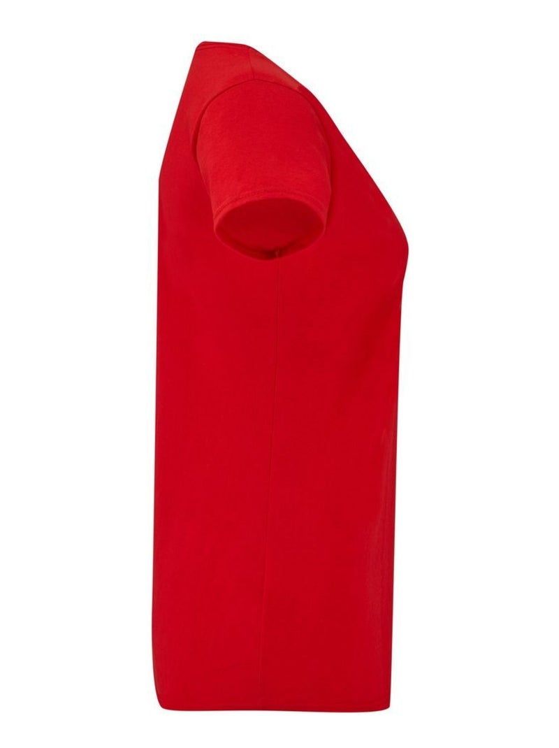 Fruit of the Loom - T-shirt ICONIC Rouge - Kiabi