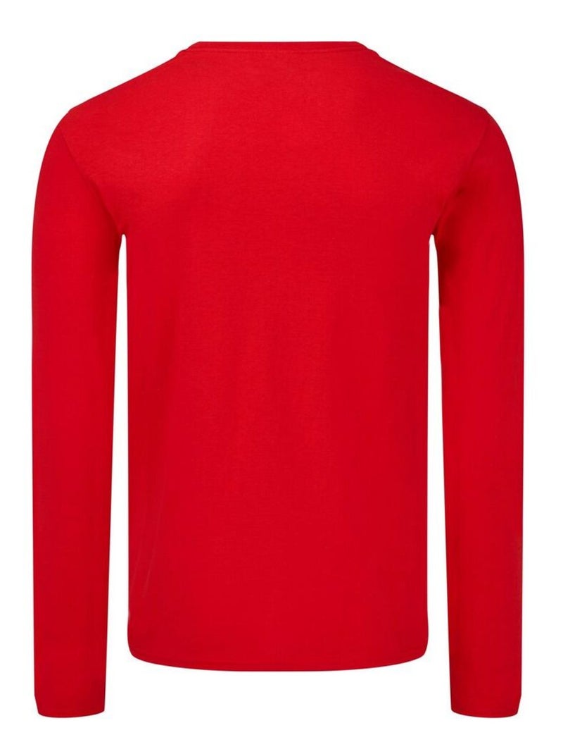 Fruit of the Loom - T-shirt ICONIC Rouge - Kiabi