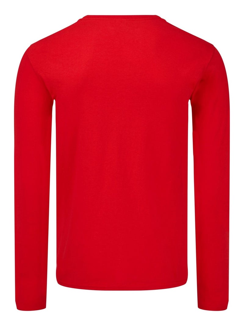 Fruit of the Loom - T-shirt ICONIC Rouge - Kiabi