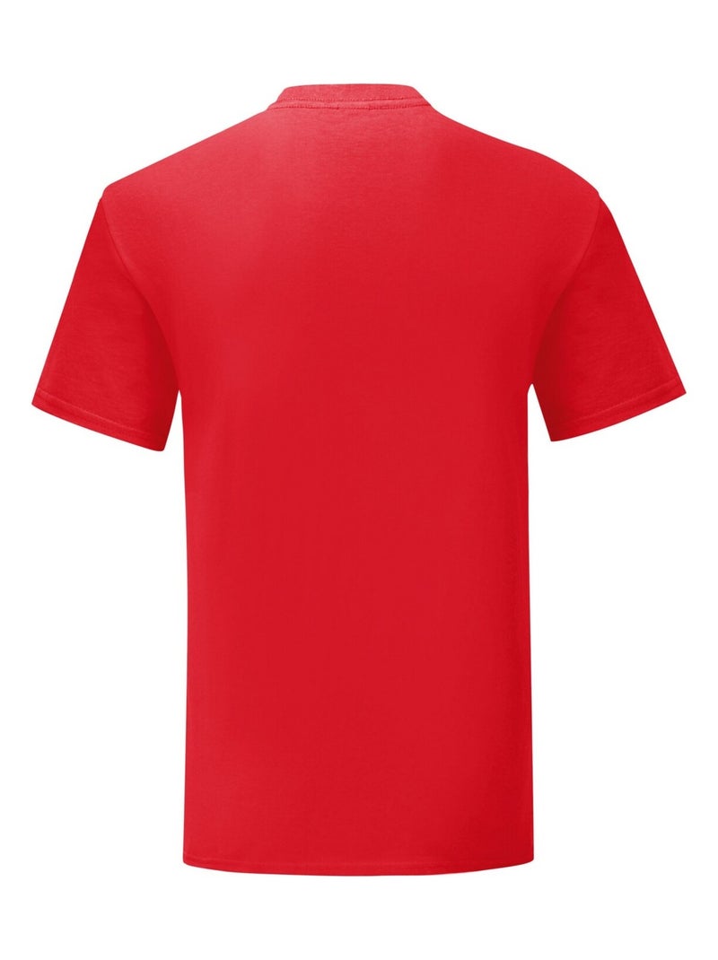 Fruit of the Loom - T-shirt ICONIC Rouge - Kiabi