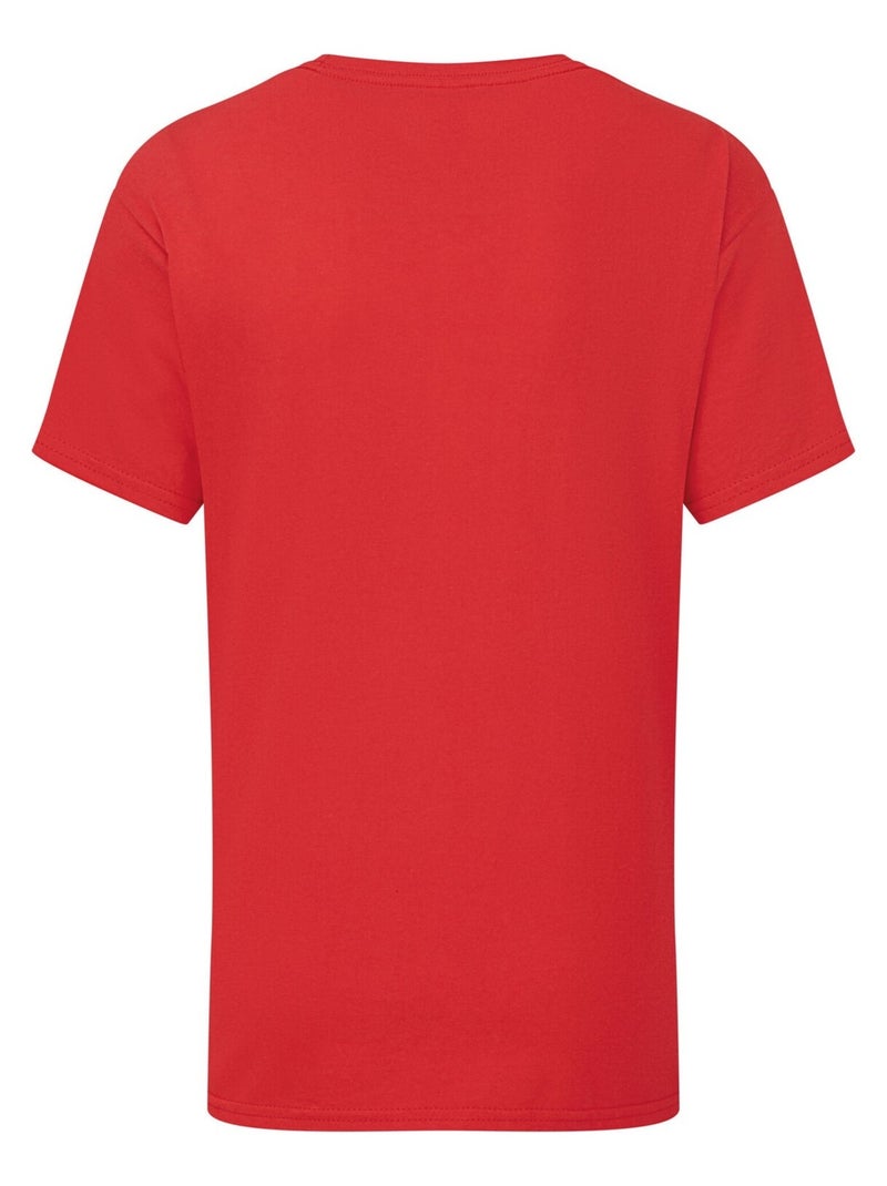 Fruit of the Loom - T-shirt ICONIC Rouge - Kiabi