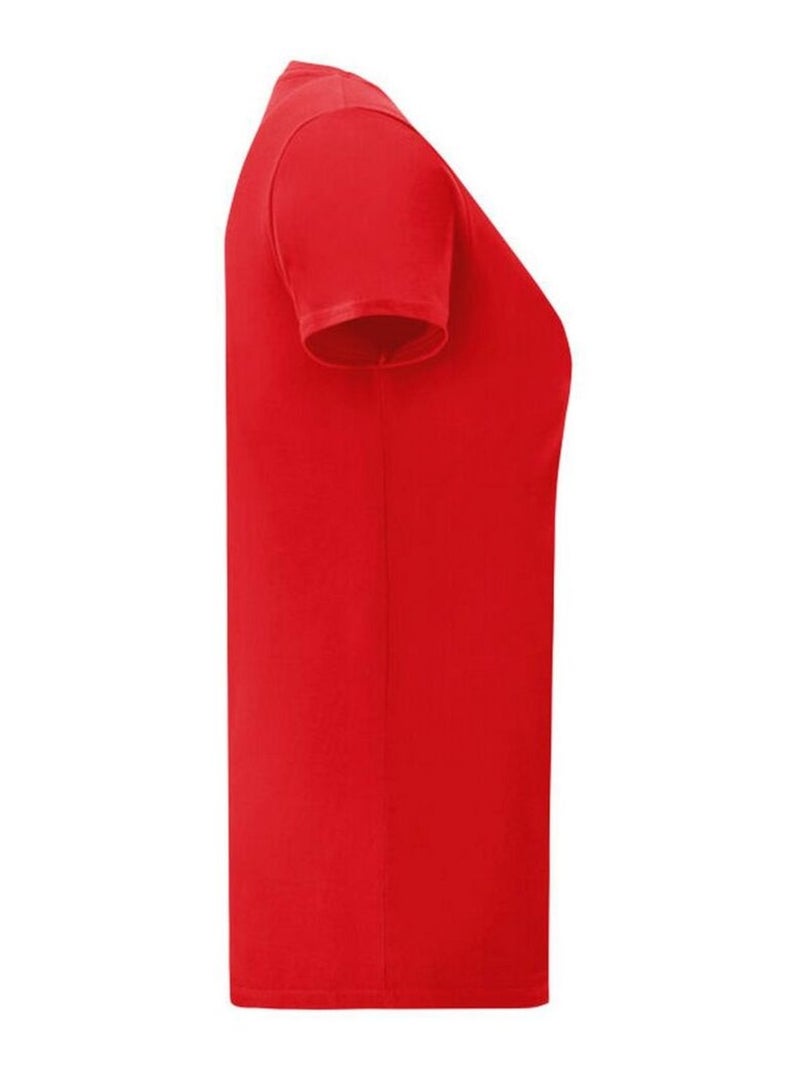 Fruit of the Loom - T-shirt ICONIC Rouge - Kiabi