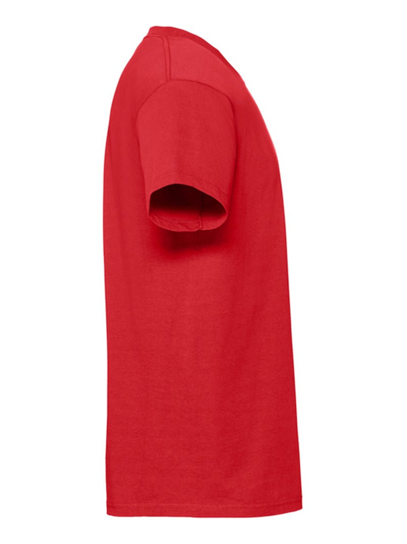 Fruit of the Loom - T-shirt ICONIC Rouge - Kiabi