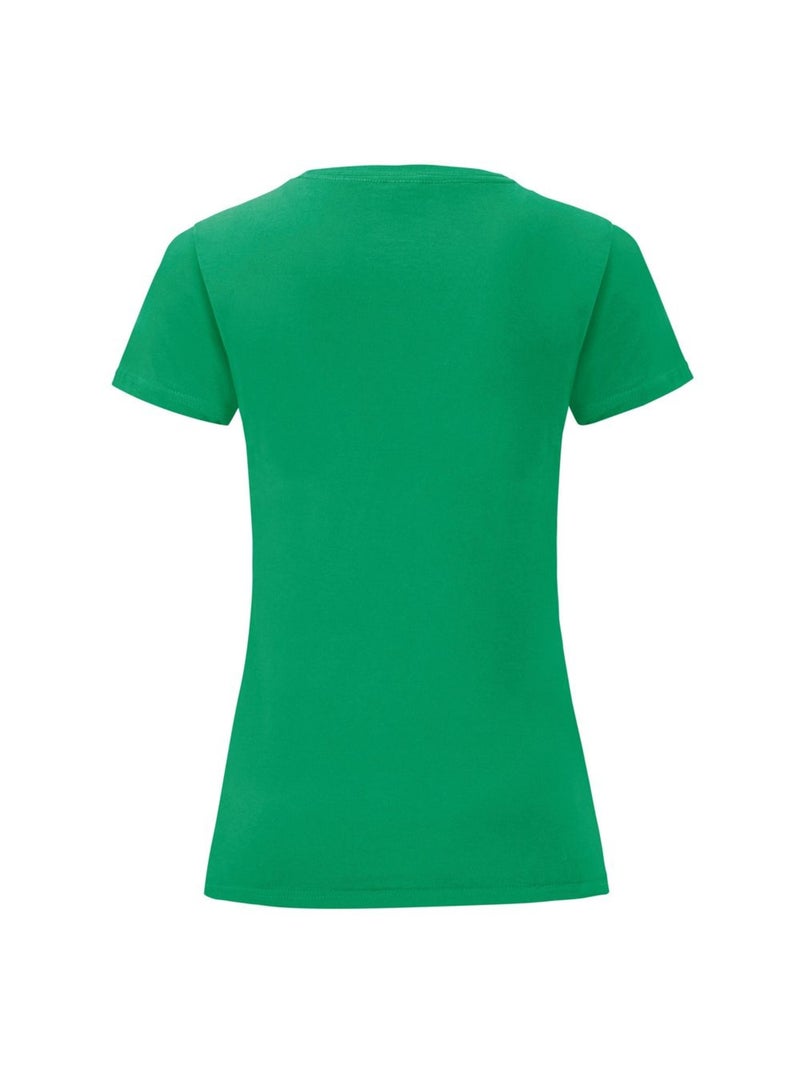 Fruit of the Loom - T-shirt ICONIC Vert émeraude - Kiabi