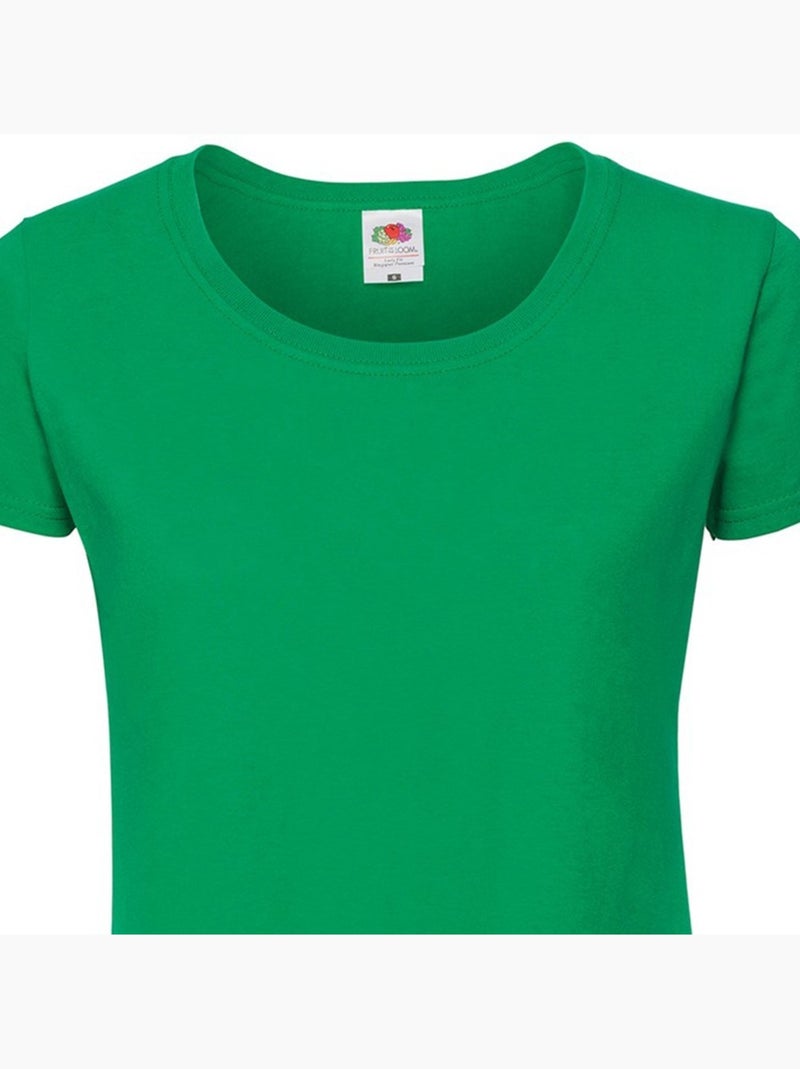 Fruit of the Loom - T-shirt ICONIC Vert émeraude - Kiabi