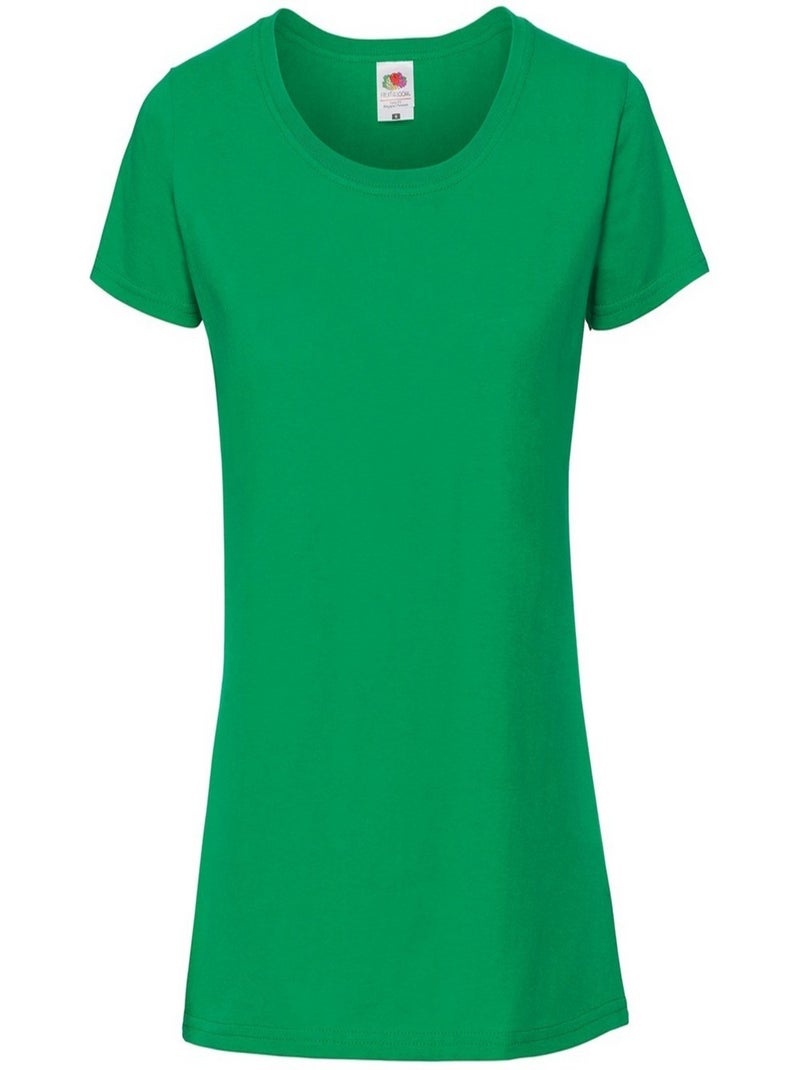 Fruit of the Loom - T-shirt ICONIC Vert jade - Kiabi