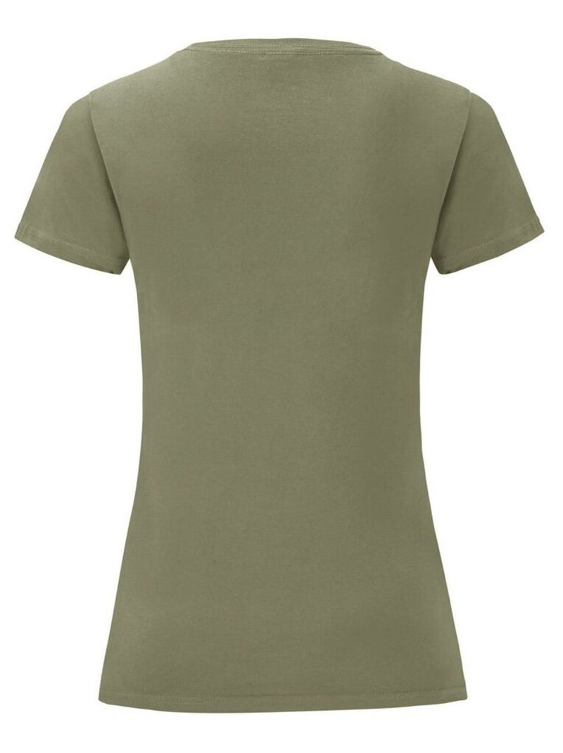 Fruit of the Loom - T-shirt ICONIC Vert olive - Kiabi