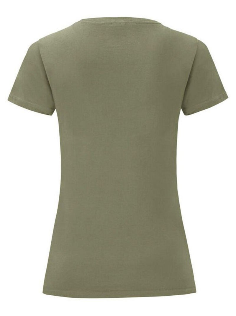 Fruit of the Loom - T-shirt ICONIC Vert olive - Kiabi