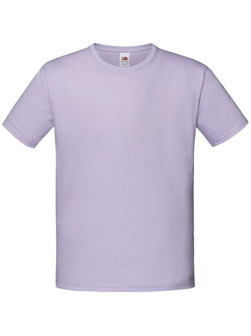 Fruit of the Loom - T-shirt ICONIC Violet clair - Kiabi
