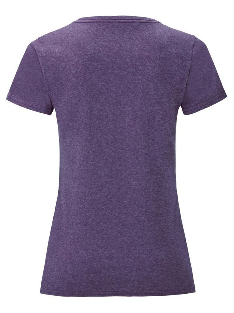 Fruit of the Loom - T-shirt ICONIC Violet foncé - Kiabi