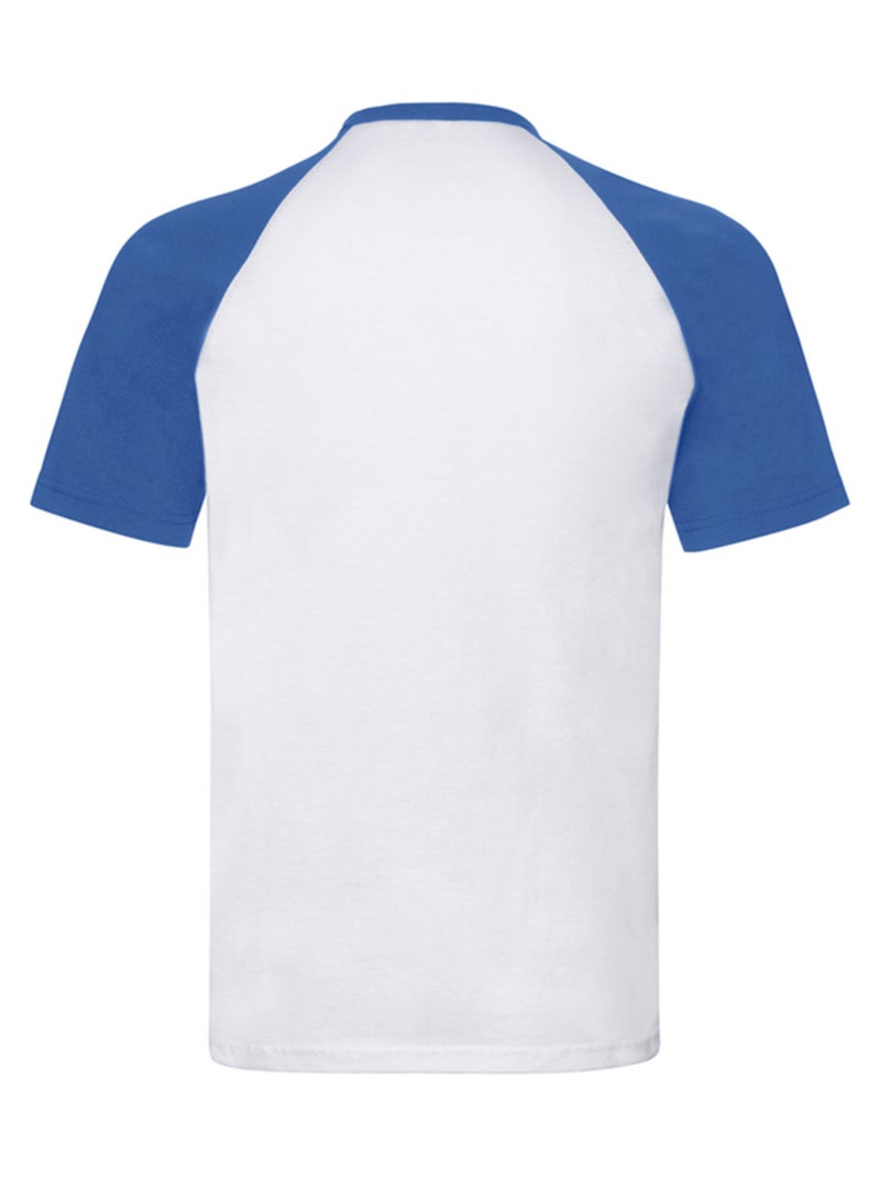 Fruit of the Loom - T-shirt manches courtes baseball Blanc - Kiabi