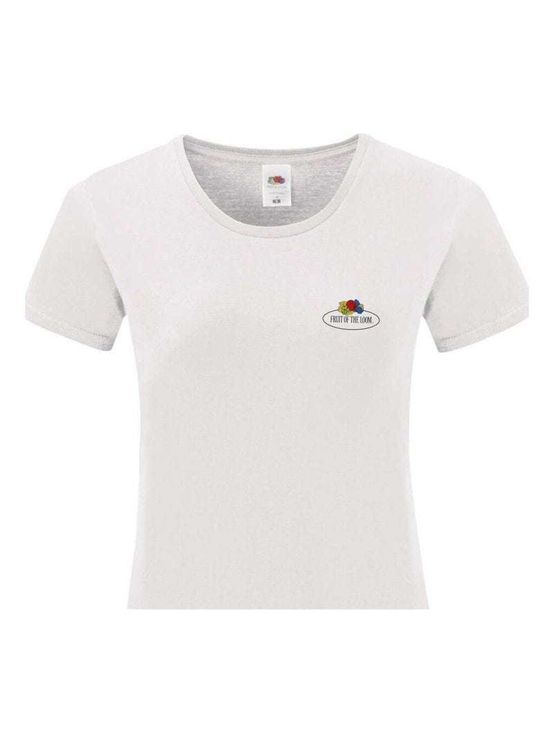 Fruit of the Loom - T-shirt motif/style rétro Blanc - Kiabi