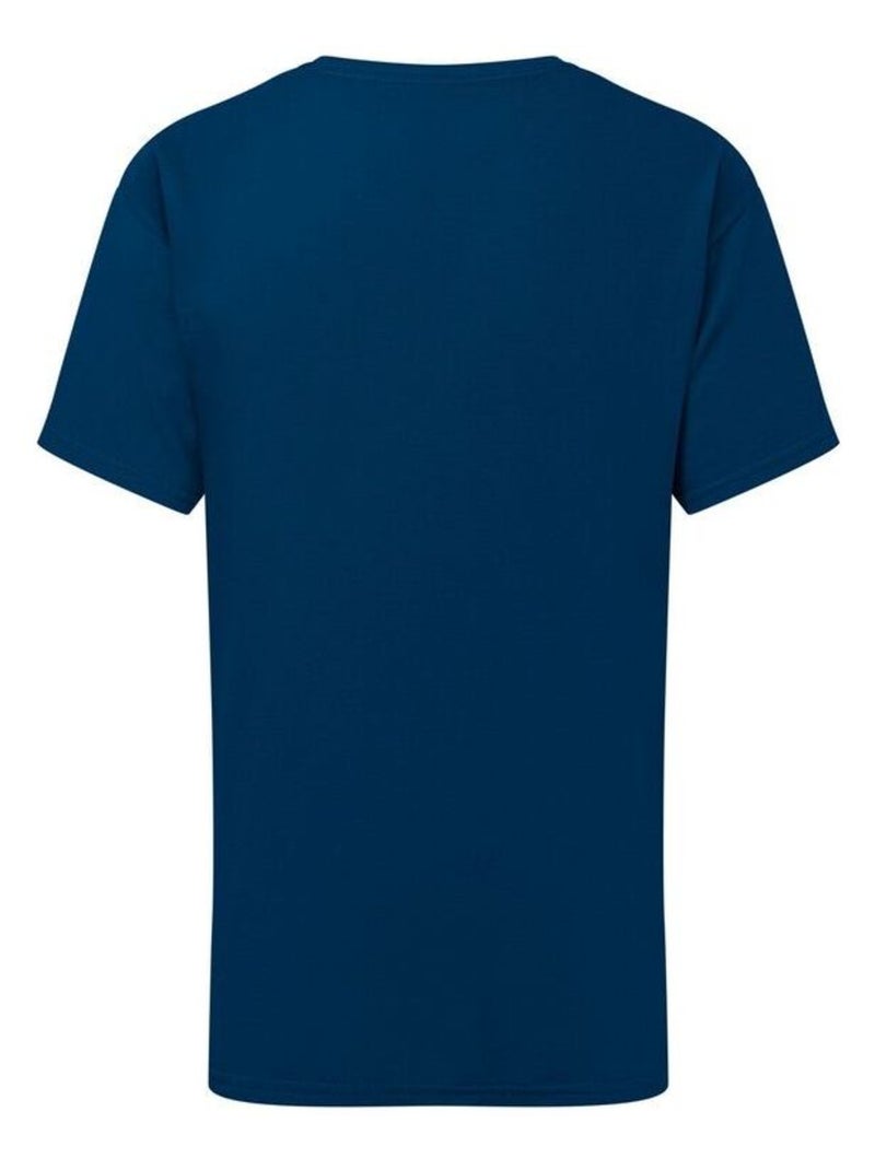Fruit of the Loom - T-shirt motif/style uni Bleu - Kiabi