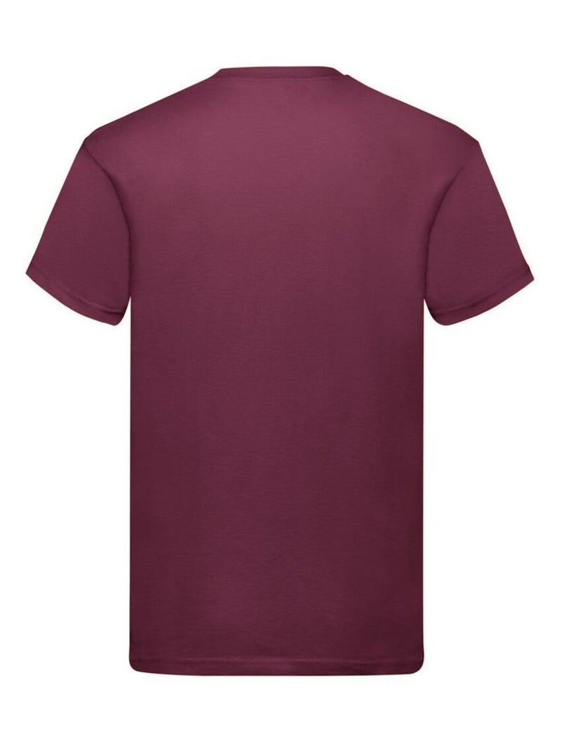 Fruit of the Loom - T-shirt ORIGINAL Rouge bordeaux - Kiabi