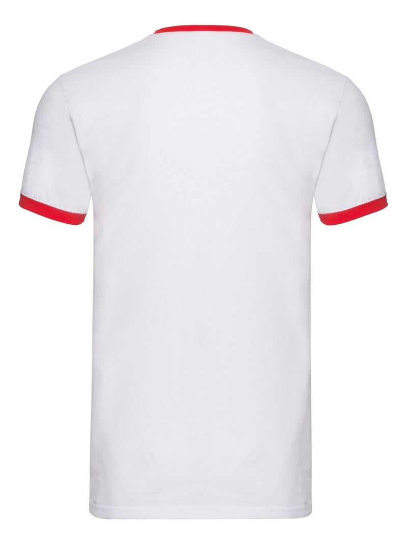 Fruit of the Loom - T-shirt RINGER Blanc - Kiabi