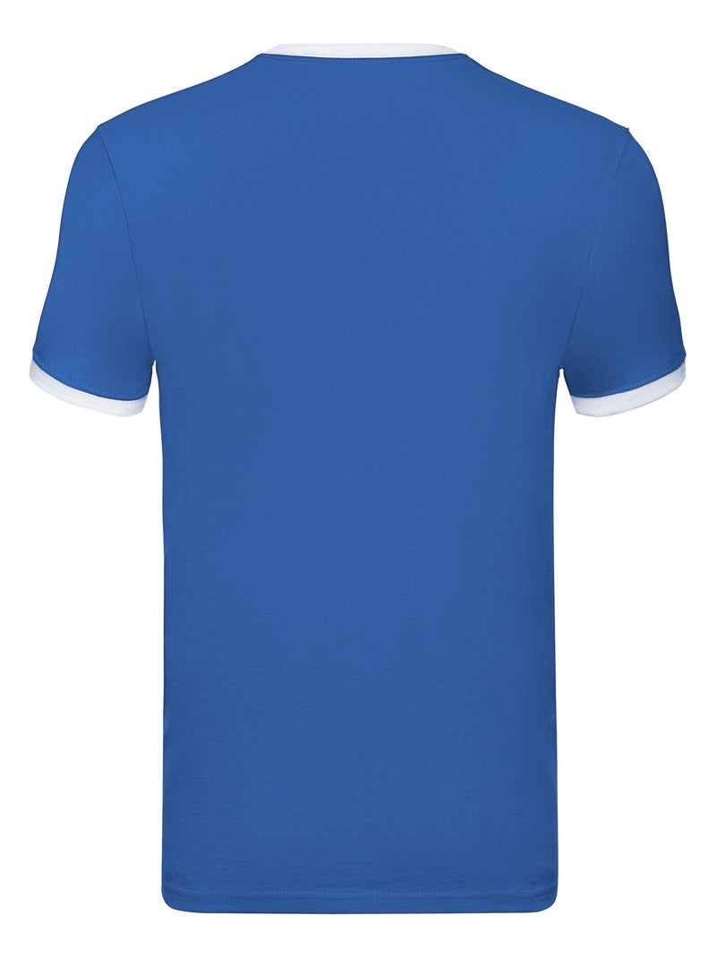 Fruit of the Loom - T-shirt RINGER Bleu roi - Kiabi