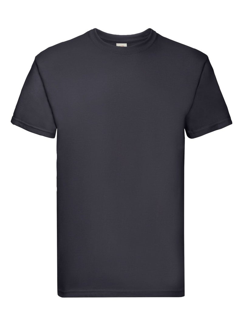 Fruit of the Loom - T-shirt SUPER PREMIUM Bleu nuit - Kiabi