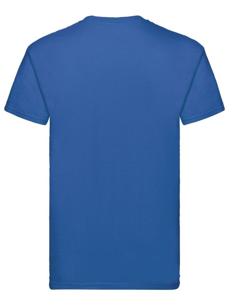Fruit of the Loom - T-shirt SUPER PREMIUM Bleu roi - Kiabi