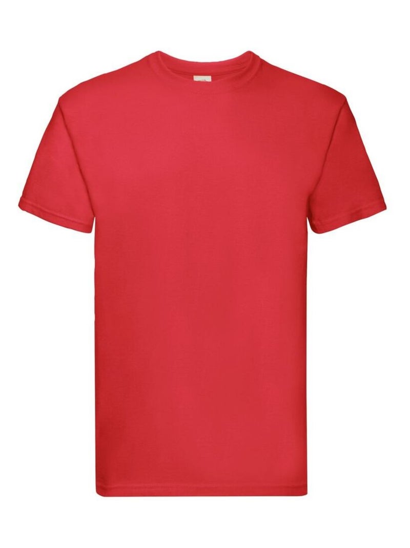 Fruit of the Loom - T-shirt SUPER PREMIUM Rouge - Kiabi